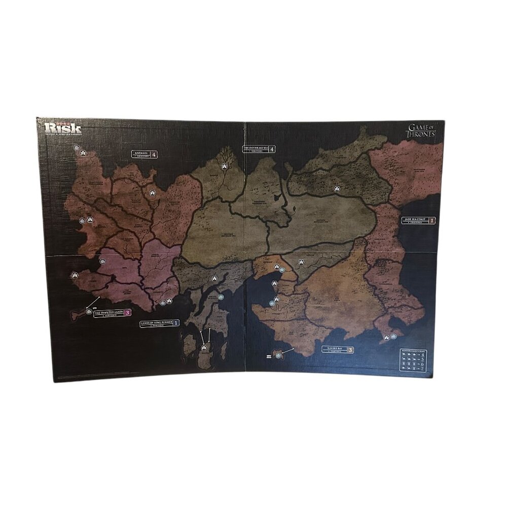 Hasbro Risk Game of Thrones Board Game Essos Map Game Board Replacement Parts